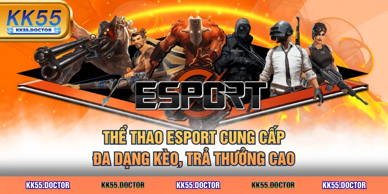 Thể thao Esport cung cấp đa dạng kèo, trả thưởng cao